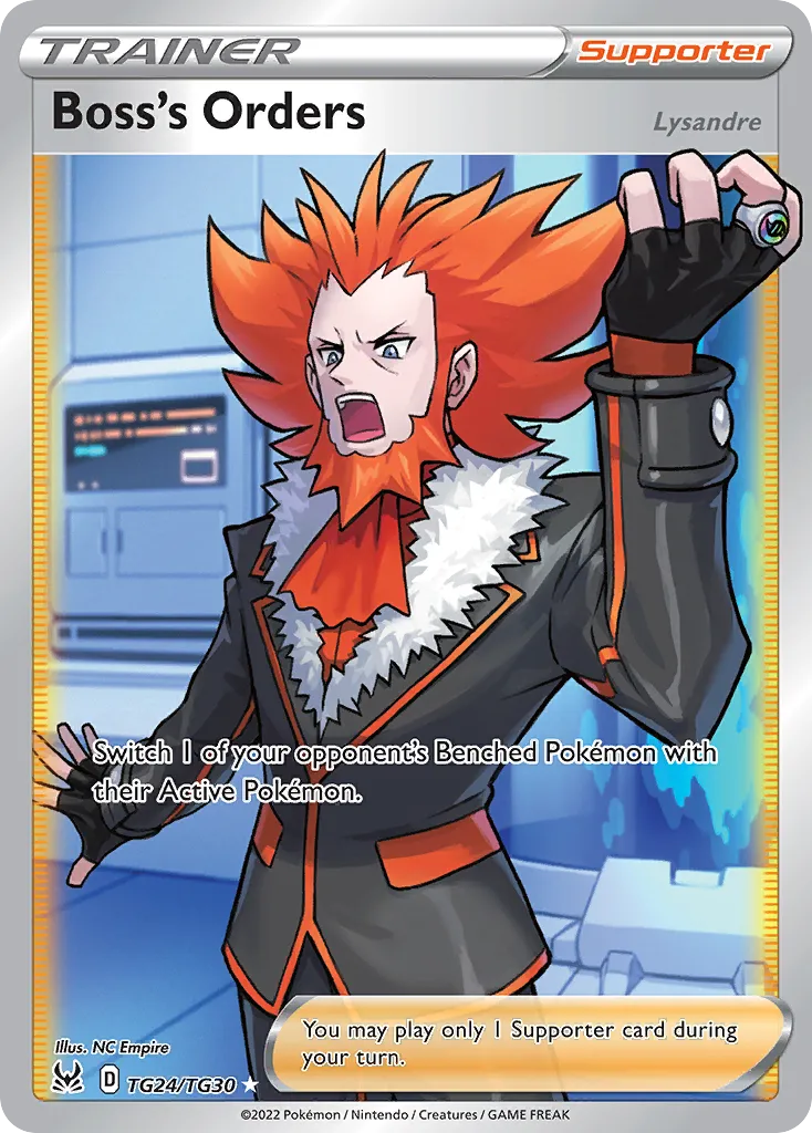 2022 Lost Origin Trainer Gallery Boss's Orders #TG24 Rare Ultra card image