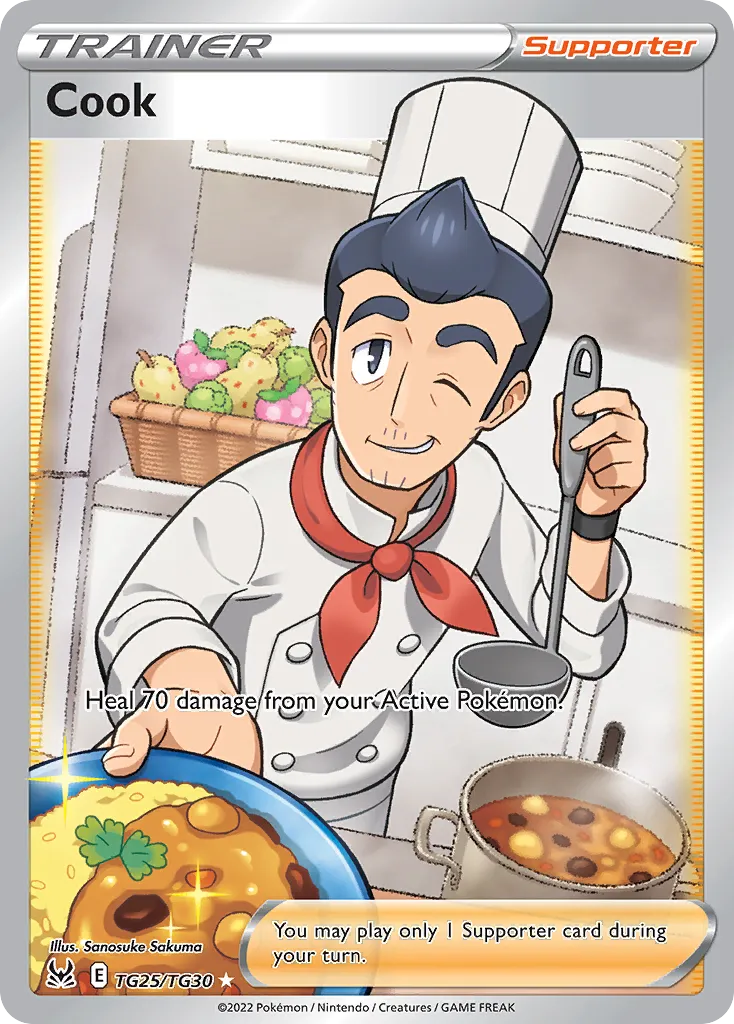 2022 Lost Origin Trainer Gallery Cook #TG25 Rare Ultra card image