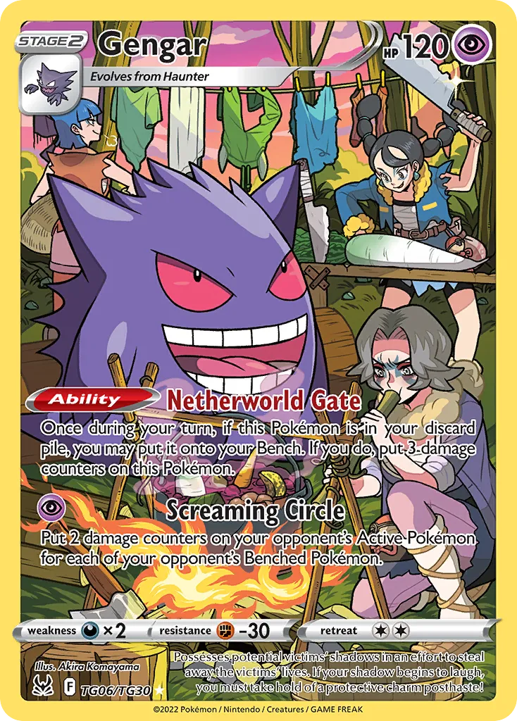 2022 Lost Origin Trainer Gallery Gengar #TG06 Trainer Gallery Rare Holo card image
