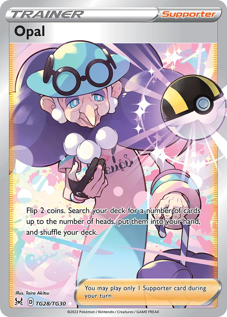 2022 Lost Origin Trainer Gallery Opal #TG28 Rare Ultra card image