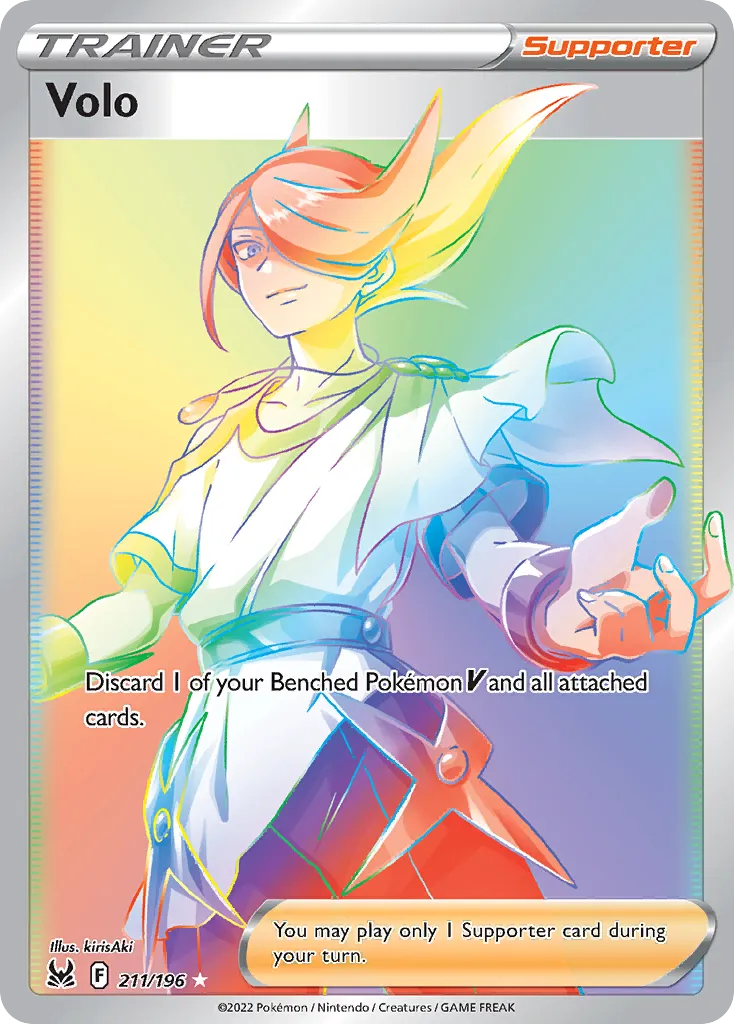 2022 Lost Origin Volo #211/196 Rare Rainbow card image