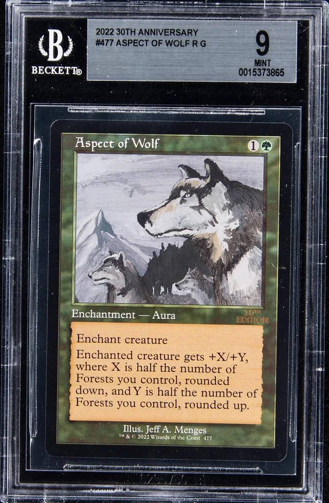 2022 Magic The Gathering 30th Anniversary Aspect of Wolf #477 card image