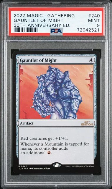 2022 Magic: The Gathering 30th Anniversary Edition Gauntlet Of Might #240 card image