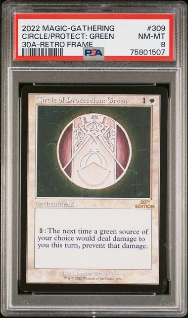 2022 Magic: The Gathering 30th Anniversary Edition Retro Frame Circle Of Protection: #309 card image