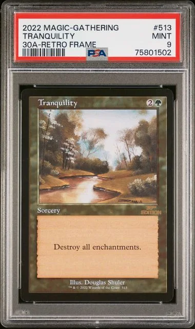 2022 Magic: The Gathering 30th Anniversary Edition Retro Frame Tranquility #513 card image