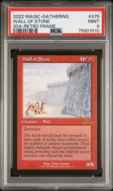 2022 Magic: The Gathering 30th Anniversary Edition Retro Frame Wall Of Stone #475 card image