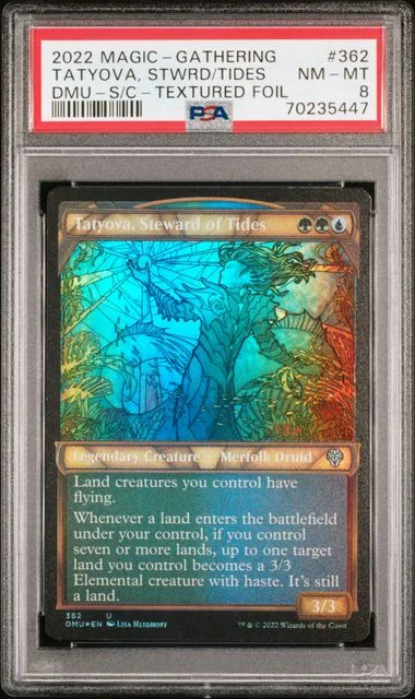 2022 Magic The Gathering Dominaria United Showcase Textured Foil Tatyova, Steward Of Tides #362 card image