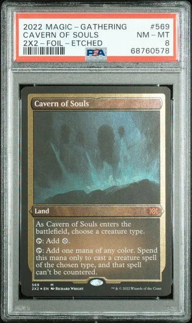 2022 Magic: The Gathering Double Masters 2022 Foil Etched Cavern Of Souls #569 card image