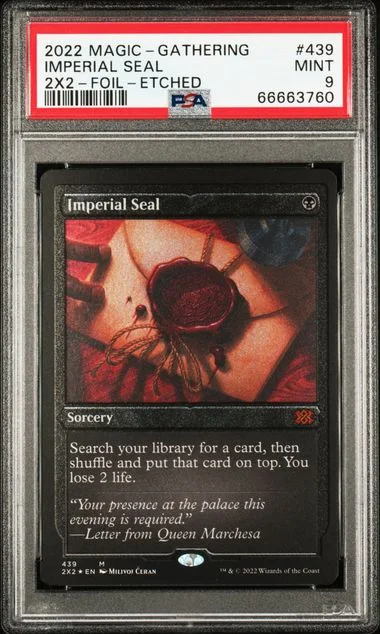 2022 Magic: The Gathering Double Masters 2022 Foil Etched Imperial Seal #439 card image