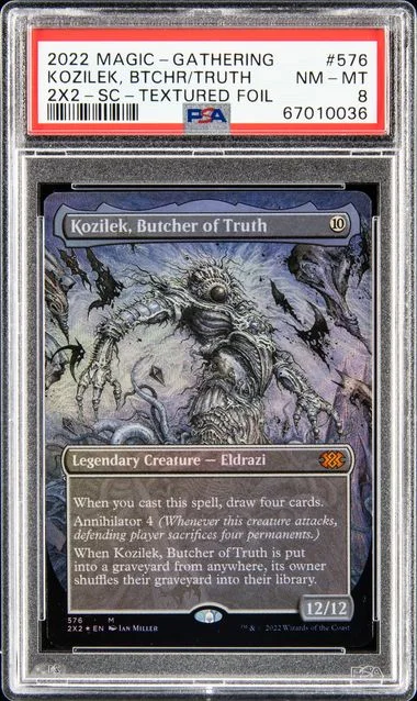 2022 Magic The Gathering Double Masters 2022 Showcase-Textured Foil Kozilek, Butcher Of Truth #576 card image