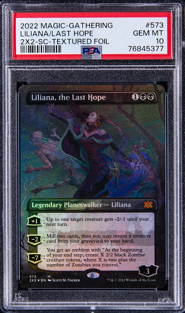 2022 Magic: The Gathering Double Masters '22 Showcase Textured Foil Liliana, The Last Hope #573 card image