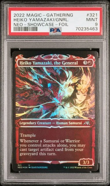 2022 Magic The Gathering Kamigawa: Neon Dynasty Showcase Foil Heiko Yamazaki, The General #321 card image