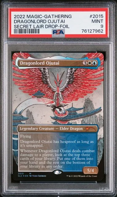 2022 Magic The Gathering Secret Lair Drop Foil Dragonlord Ojutai #2015 card image