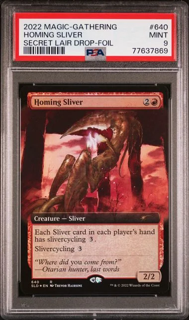 2022 Magic The Gathering Secret Lair Drop Foil Homing Sliver #640 card image