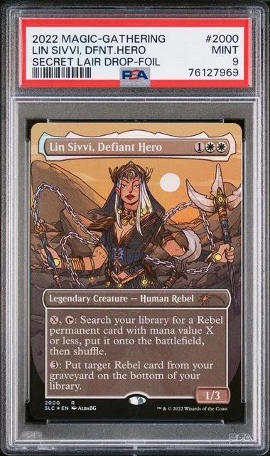 2022 Magic The Gathering Secret Lair Drop Foil Lin Sivvi, Defiant Hero #2000 card image