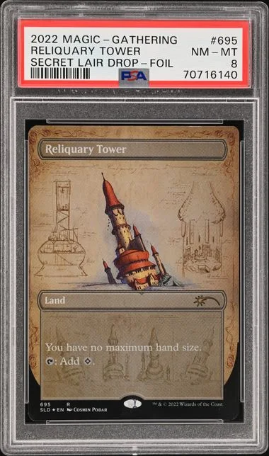 2022 Magic The Gathering Secret Lair Drop Foil Reliquary Tower #695 card image