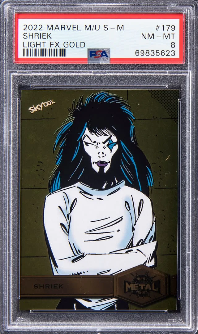 2022 Marvel Metal Universe Light FX Gold Shriek #179 card image