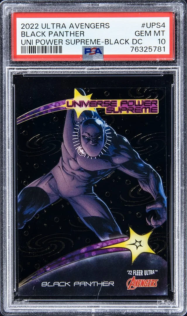 2022 Marvel Ultra Avengers Uni Power Supreme Black Black Panther #UPS4 card image