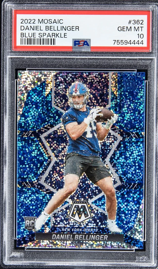 2022 Mosaic Daniel Bellinger Blue Sparkle #362 card image
