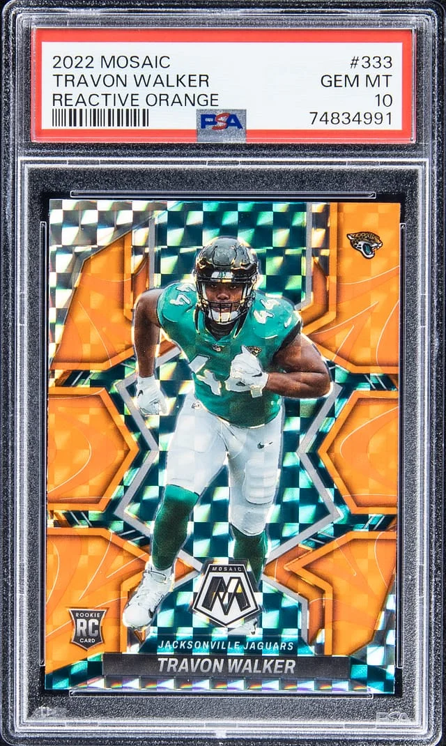 2022 Mosaic Travon Walker Reactive Orange #333 card image