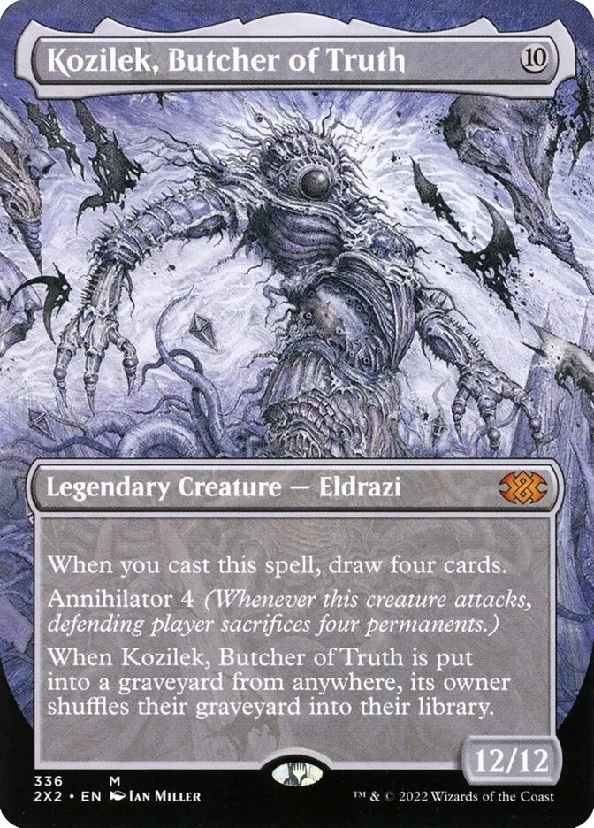 2022 Double Masters 2022 Kozilek, Butcher of Truth [Borderless] mythic #336 mythic card image