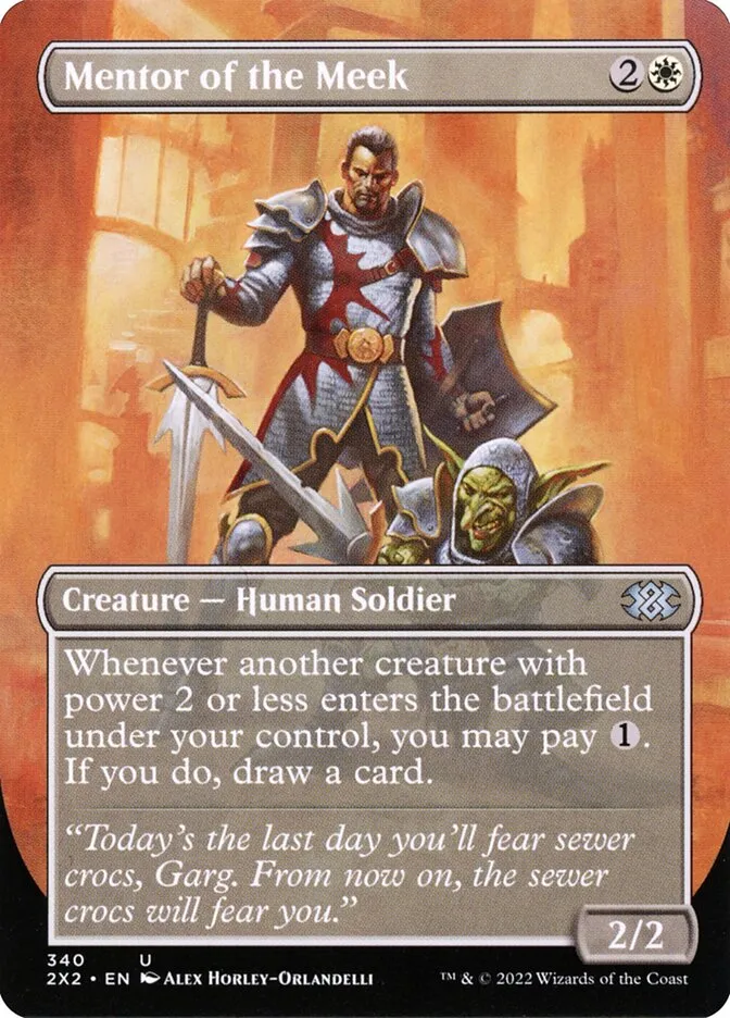 2022 Double Masters 2022 Mentor of the Meek #340 uncommon card image