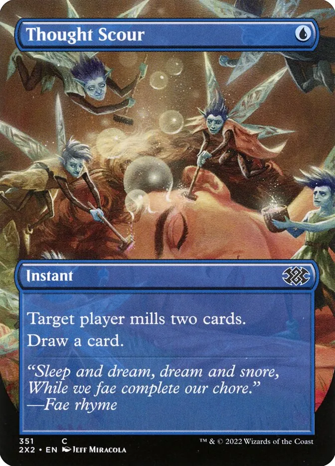 2022 Double Masters 2022 Thought Scour common #351 common card image