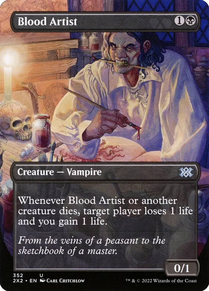 2022 Double Masters 2022 Blood Artist [Borderless] uncommon #352 uncommon card image
