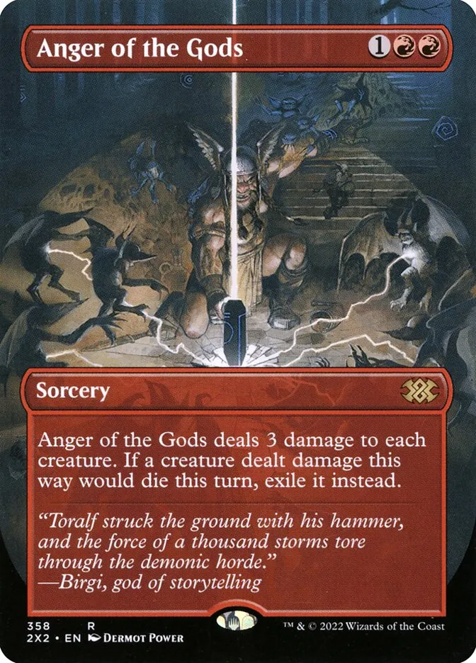 2022 Double Masters 2022 Anger of the Gods #358 rare card image