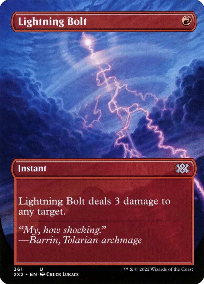 2022 Double Masters 2022 Lightning Bolt uncommon #361 uncommon card image
