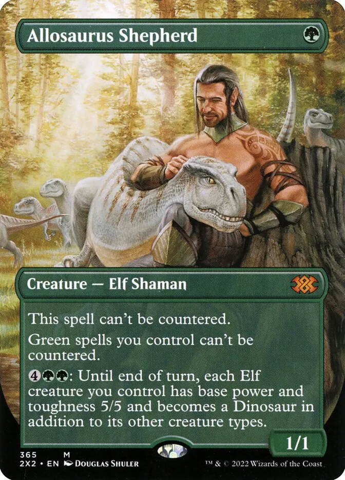 2022 Double Masters 2022 Allosaurus Shepherd #365 mythic card image