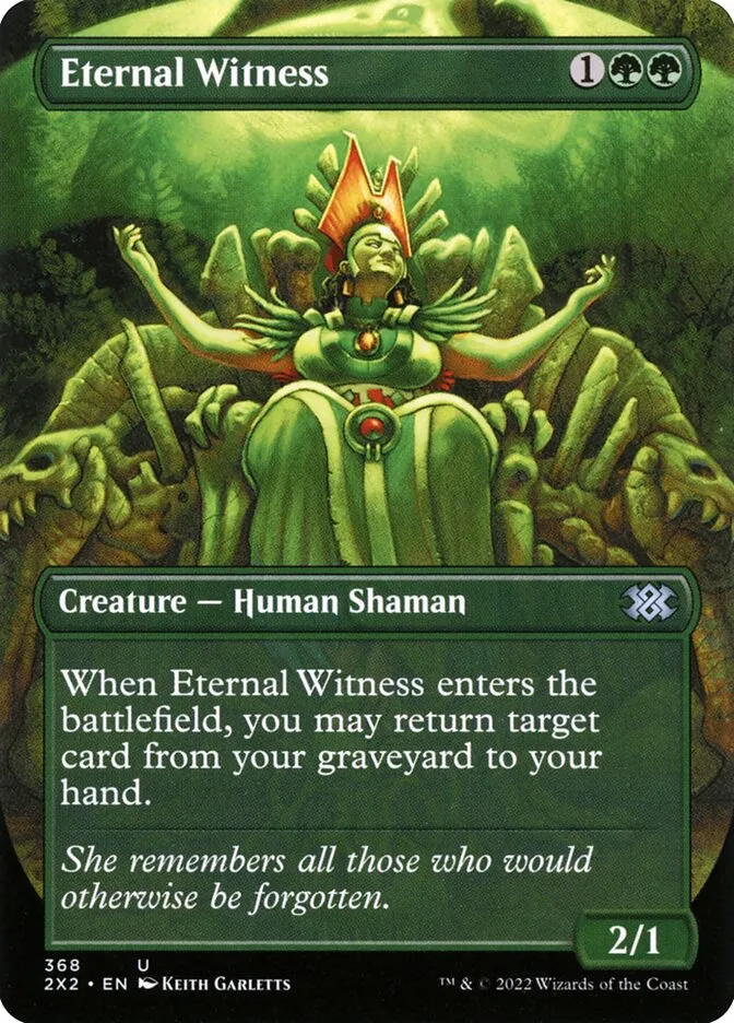 2022 Double Masters 2022 Eternal Witness [Borderless] uncommon #368 uncommon card image