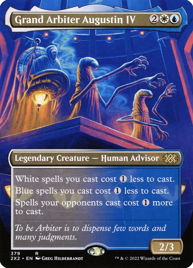 2022 Double Masters 2022 Grand Arbiter Augustin IV [Borderless] rare #379 rare card image