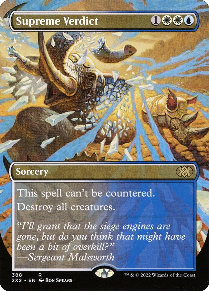 2022 Double Masters 2022 Supreme Verdict #388 rare card image