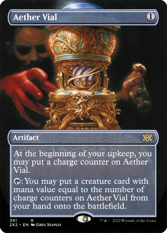 2022 Double Masters 2022 Aether Vial rare #391 rare card image