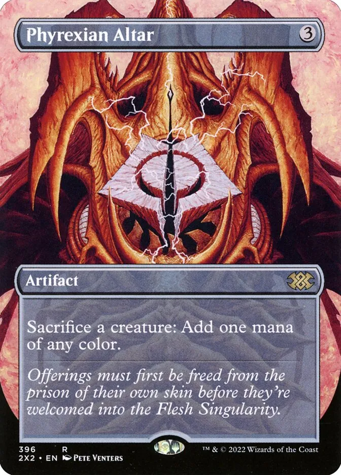 2022 Double Masters 2022 Phyrexian Altar #396 rare card image