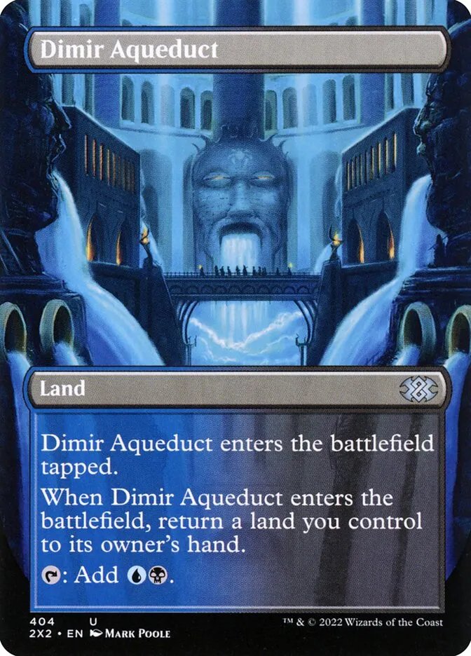 2022 Double Masters 2022 Dimir Aqueduct #404 uncommon card image