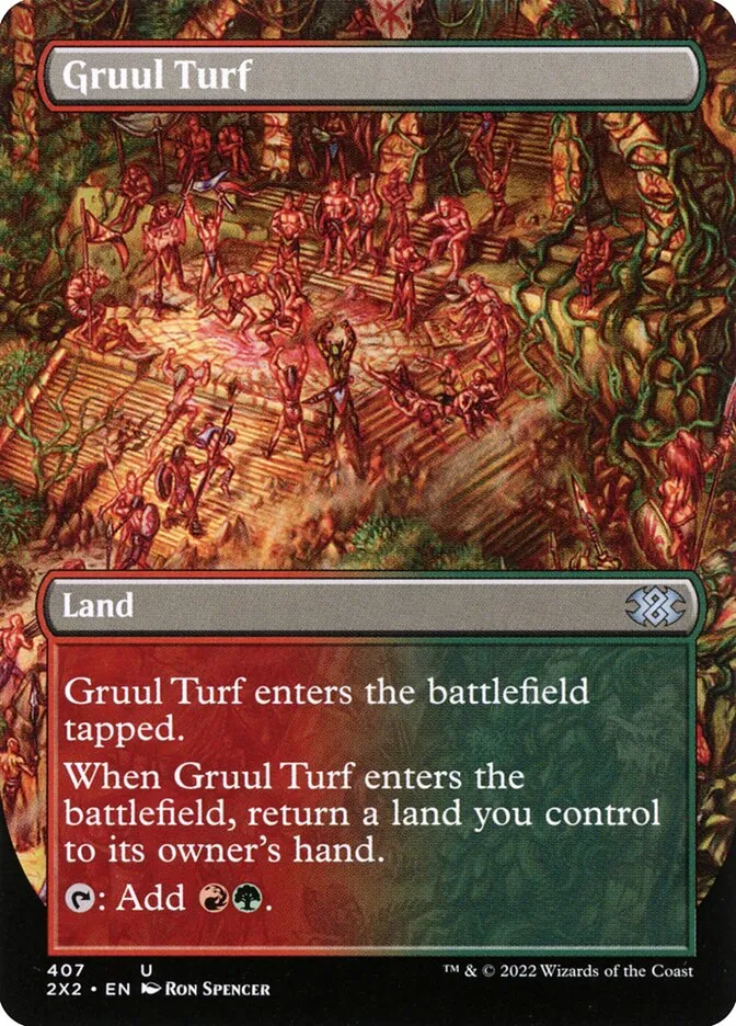 2022 Double Masters 2022 Gruul Turf #407 uncommon card image