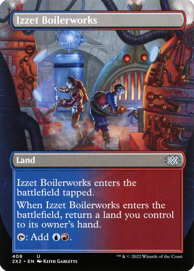2022 Double Masters 2022 Izzet Boilerworks #408 uncommon card image