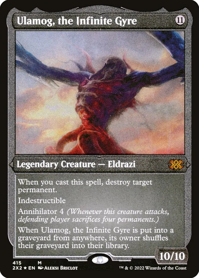 2022 Double Masters 2022 Ulamog, the Infinite Gyre #415 mythic card image
