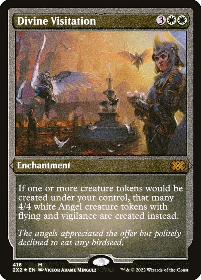 2022 Double Masters 2022 Divine Visitation mythic #416 mythic card image