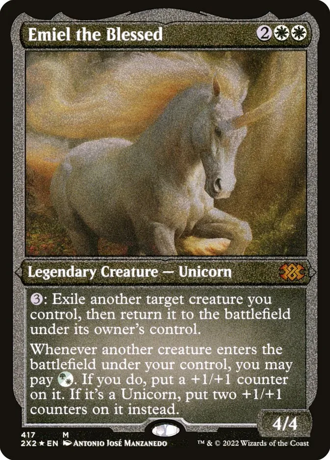 2022 Double Masters 2022 Emiel the Blessed #417 mythic card image