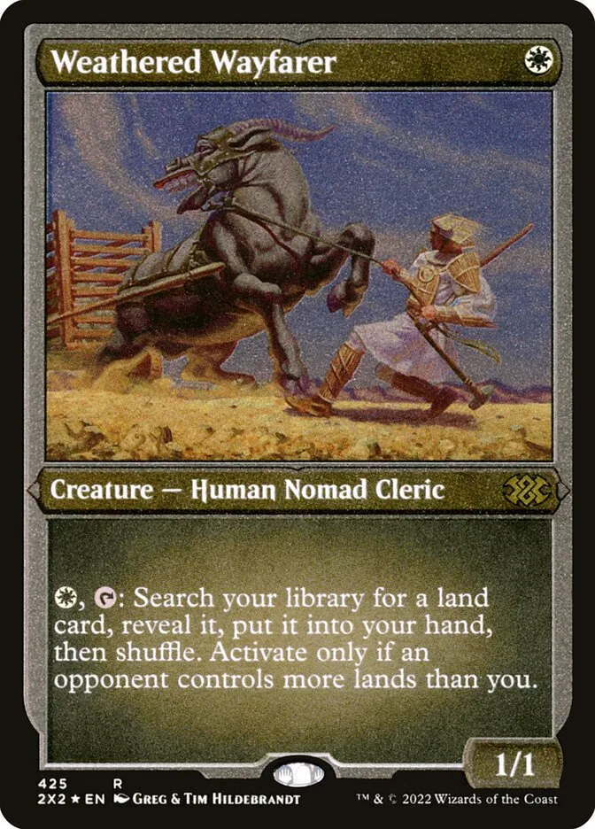 2022 Double Masters 2022 Weathered Wayfarer #425 rare card image