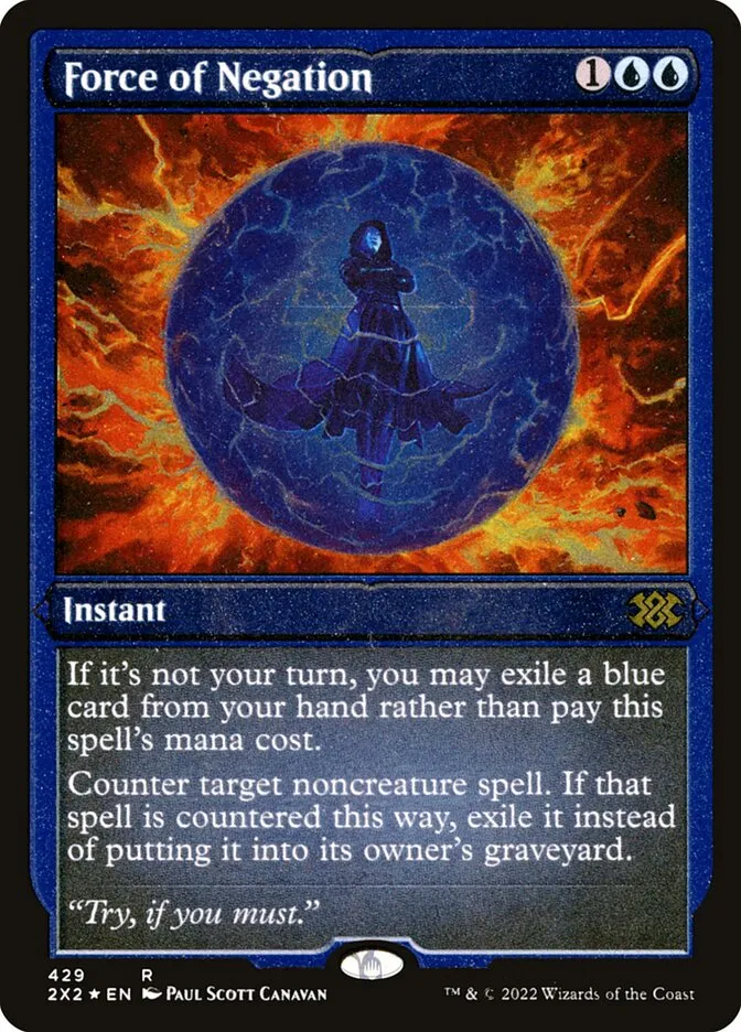 2022 Double Masters 2022 Force of Negation rare #429 rare card image