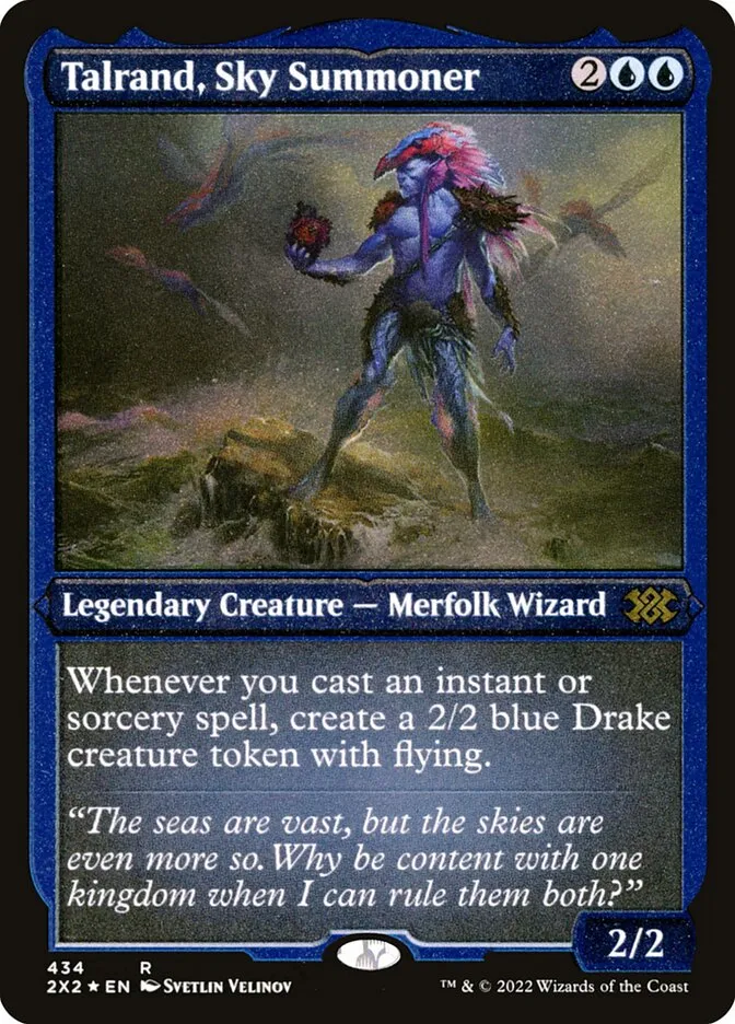 2022 Double Masters 2022 Talrand, Sky Summoner #434 rare card image