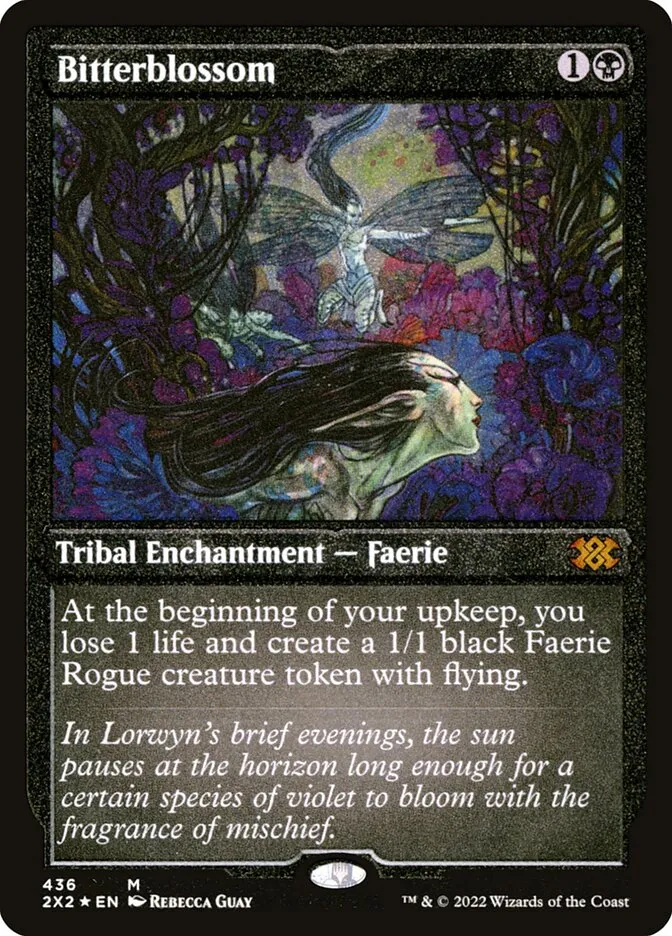 2022 Double Masters 2022 Bitterblossom #436 mythic card image