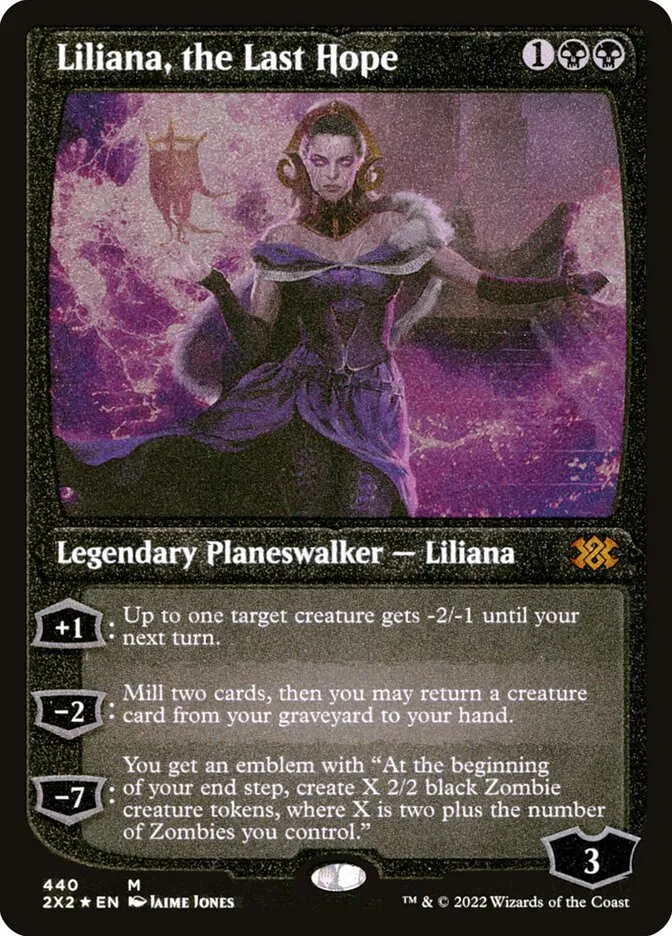 2022 Double Masters 2022 Liliana, the Last Hope #440 mythic card image