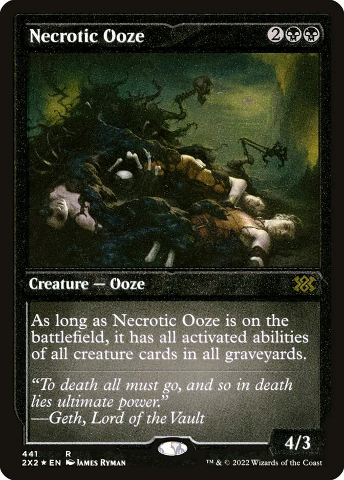 2022 Double Masters 2022 Necrotic Ooze rare #441 rare card image