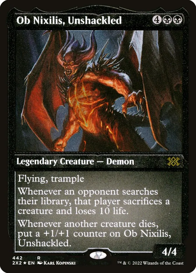 2022 Double Masters 2022 Ob Nixilis, Unshackled #442 rare card image