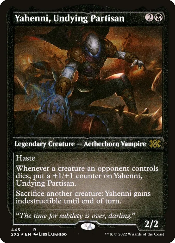 2022 Double Masters 2022 Yahenni, Undying Partisan rare #445 rare card image